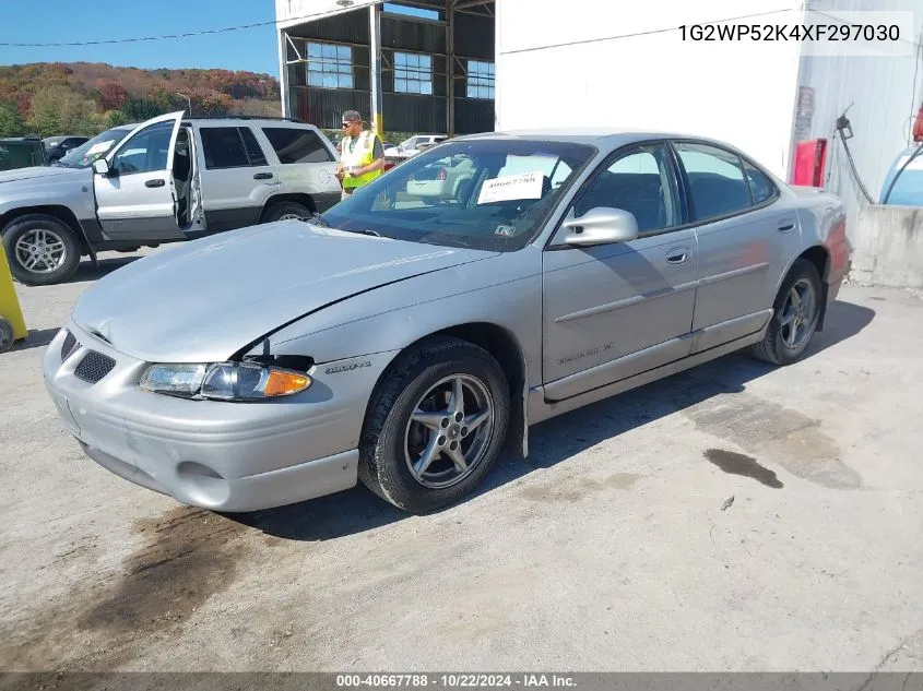 1999 Pontiac Grand Prix Gt VIN: 1G2WP52K4XF297030 Lot: 40667788