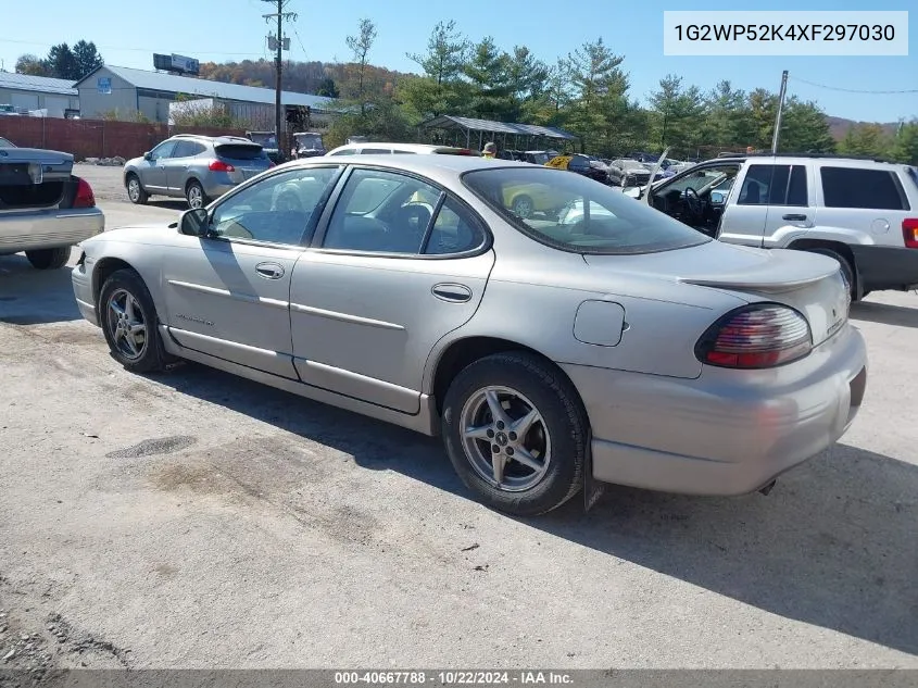 1999 Pontiac Grand Prix Gt VIN: 1G2WP52K4XF297030 Lot: 40667788