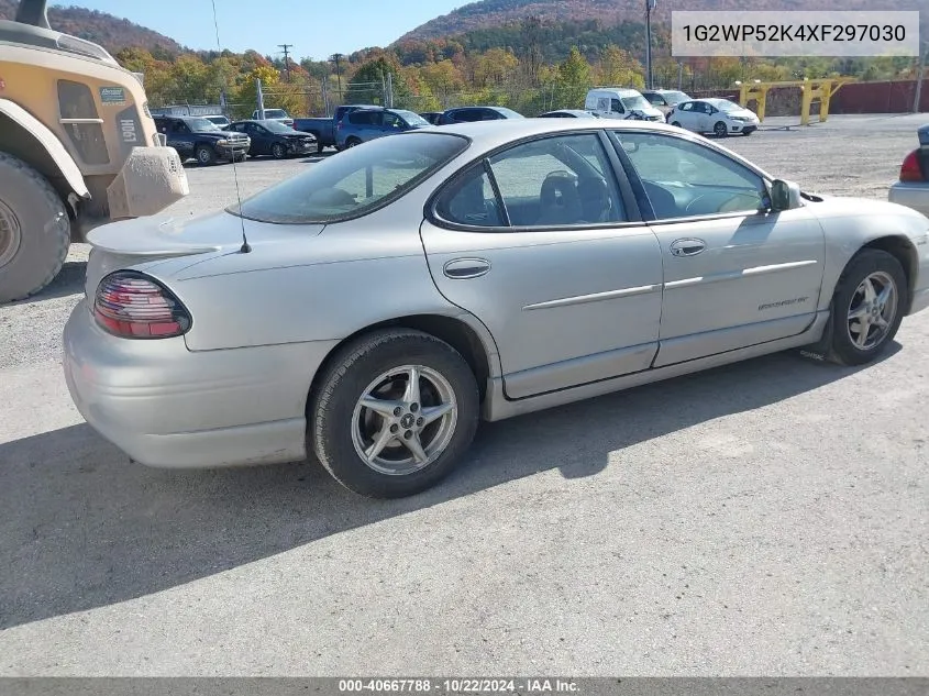 1999 Pontiac Grand Prix Gt VIN: 1G2WP52K4XF297030 Lot: 40667788