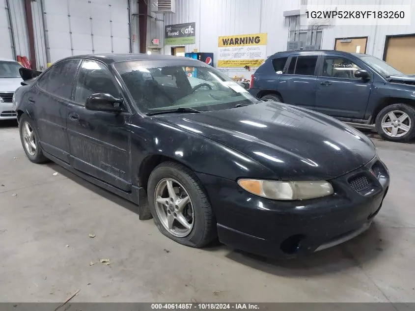 2000 Pontiac Grand Prix Gt VIN: 1G2WP52K8YF183260 Lot: 40614857