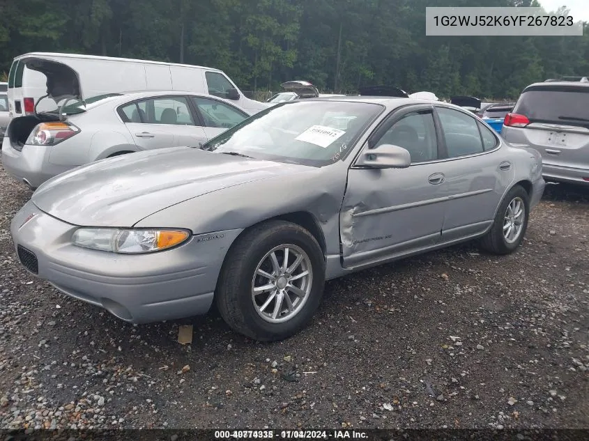 2000 Pontiac Grand Prix Se VIN: 1G2WJ52K6YF267823 Lot: 40774335