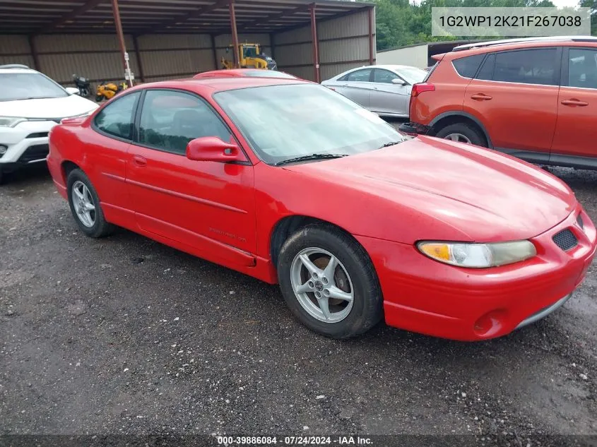 2001 Pontiac Grand Prix Gt VIN: 1G2WP12K21F267038 Lot: 39886084