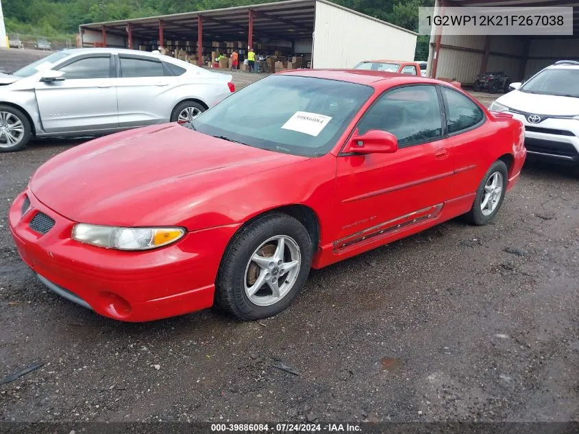 2001 Pontiac Grand Prix Gt VIN: 1G2WP12K21F267038 Lot: 39886084