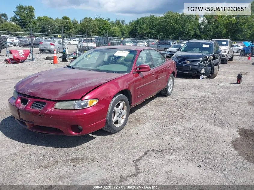 1G2WK52J61F233651 2001 Pontiac Grand Prix Se