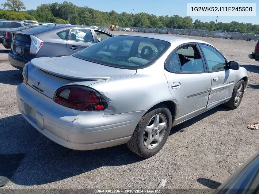 2001 Pontiac Grand Prix Se VIN: 1G2WK52J11F245500 Lot: 40302296