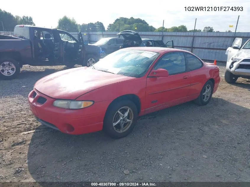 1G2WR12101F274393 2001 Pontiac Grand Prix Gtp