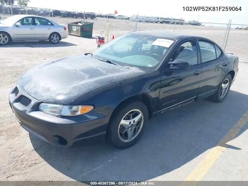 2001 Pontiac Grand Prix Gt VIN: 1G2WP52K81F259064 Lot: 40367396