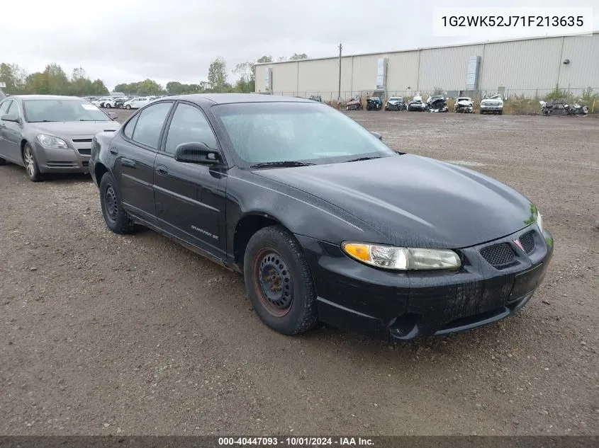 2001 Pontiac Grand Prix Se VIN: 1G2WK52J71F213635 Lot: 40447093