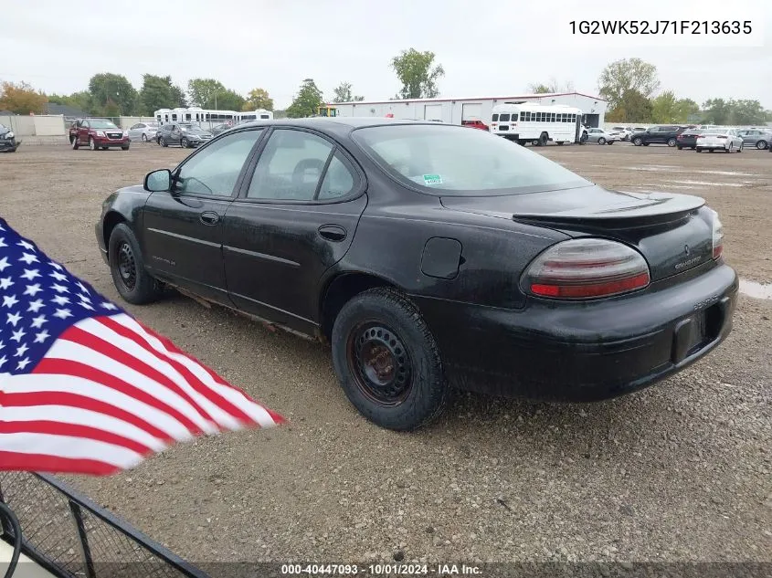 2001 Pontiac Grand Prix Se VIN: 1G2WK52J71F213635 Lot: 40447093