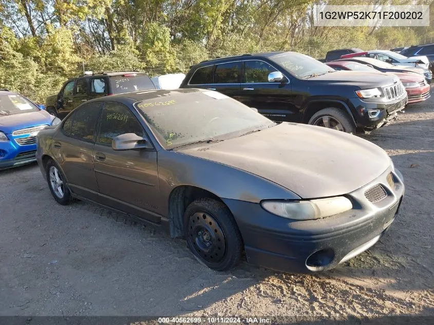 2001 Pontiac Grand Prix Gt VIN: 1G2WP52K71F200202 Lot: 40562699