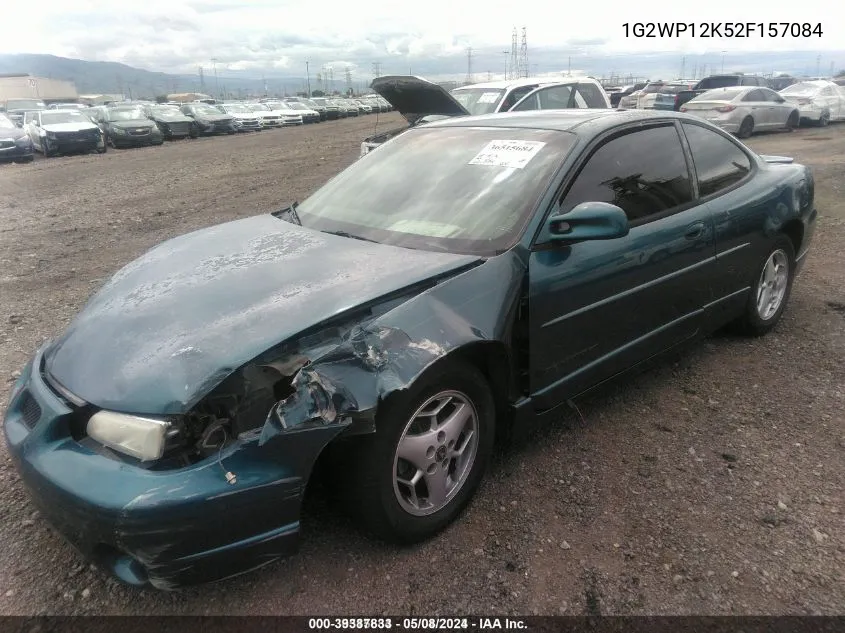 2002 Pontiac Grand Prix Gt VIN: 1G2WP12K52F157084 Lot: 39387833