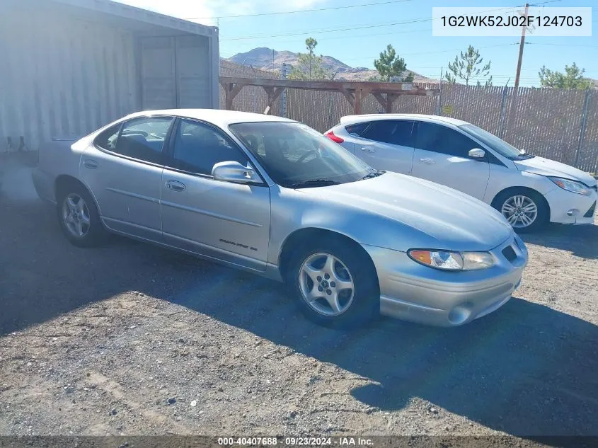 2002 Pontiac Grand Prix Se VIN: 1G2WK52J02F124703 Lot: 40407688