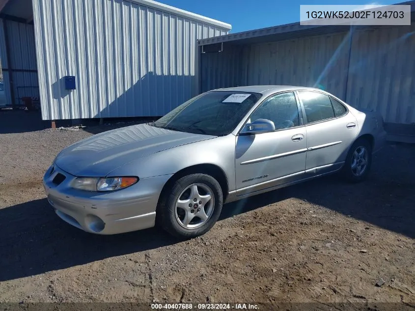 2002 Pontiac Grand Prix Se VIN: 1G2WK52J02F124703 Lot: 40407688