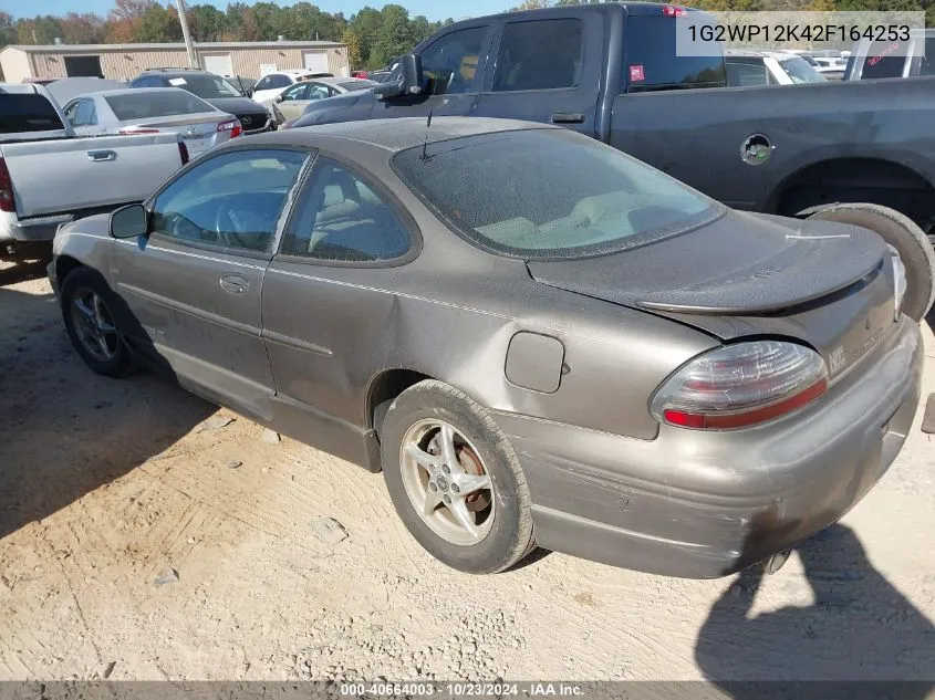 2002 Pontiac Grand Prix Gt VIN: 1G2WP12K42F164253 Lot: 40664003