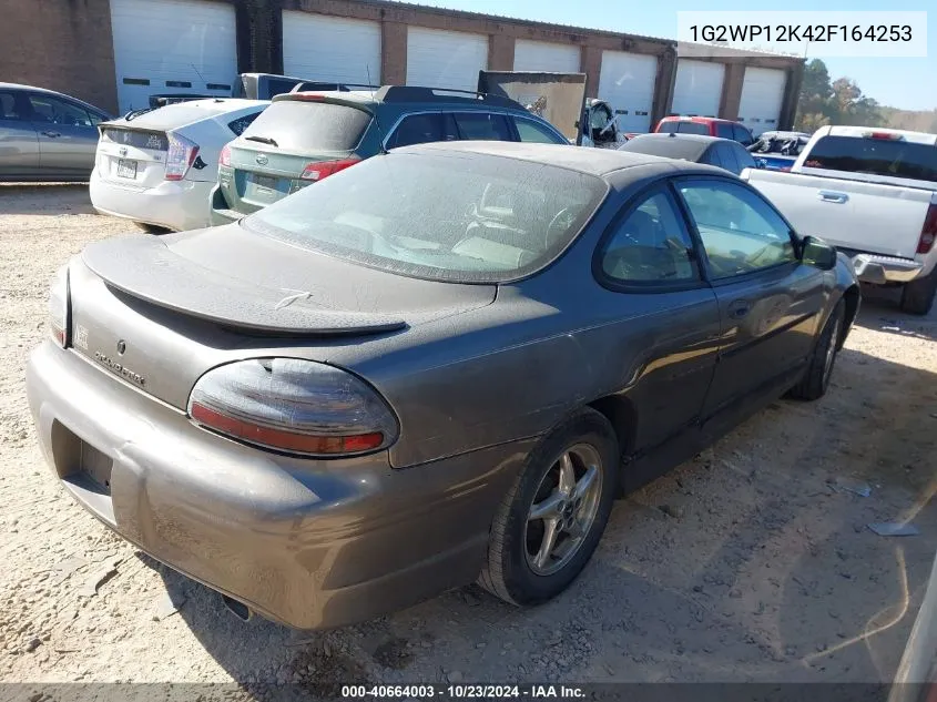 2002 Pontiac Grand Prix Gt VIN: 1G2WP12K42F164253 Lot: 40664003