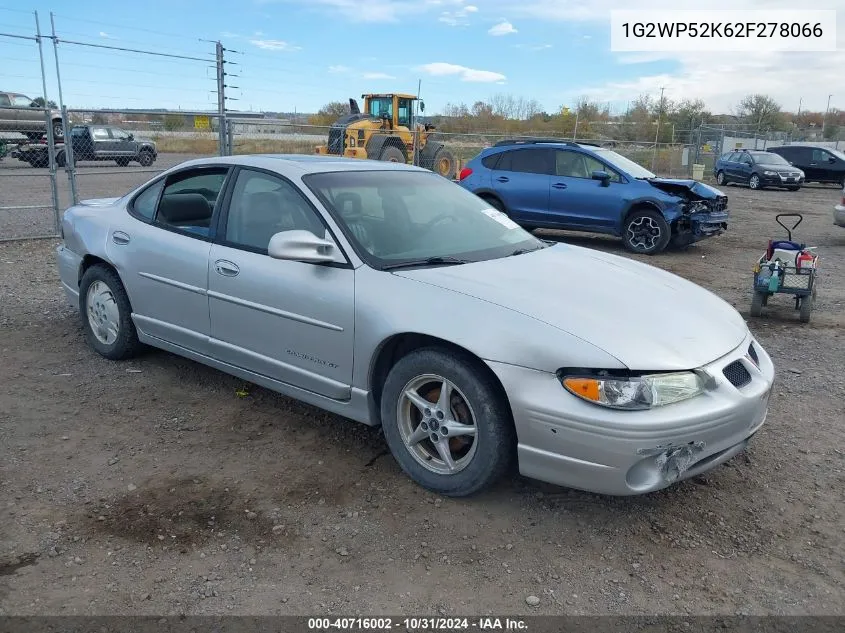 2002 Pontiac Grand Prix Gt VIN: 1G2WP52K62F278066 Lot: 40716002