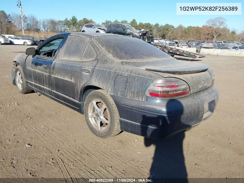 2002 Pontiac Grand Prix Gt VIN: 1G2WP52K82F256389 Lot: 40822299