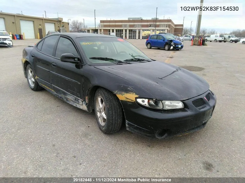 1G2WP52K83F154530 2003 Pontiac Grand Prix Gt