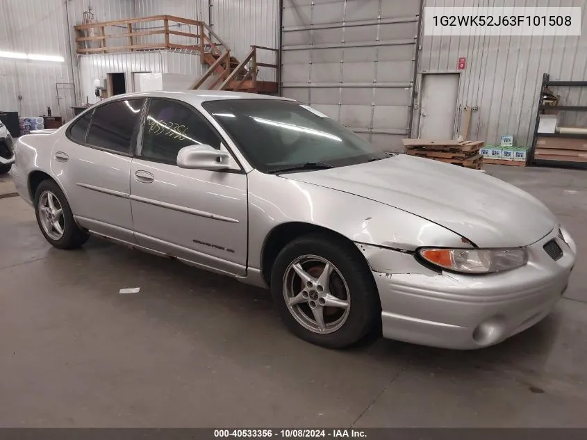 2003 Pontiac Grand Prix Se VIN: 1G2WK52J63F101508 Lot: 40533356