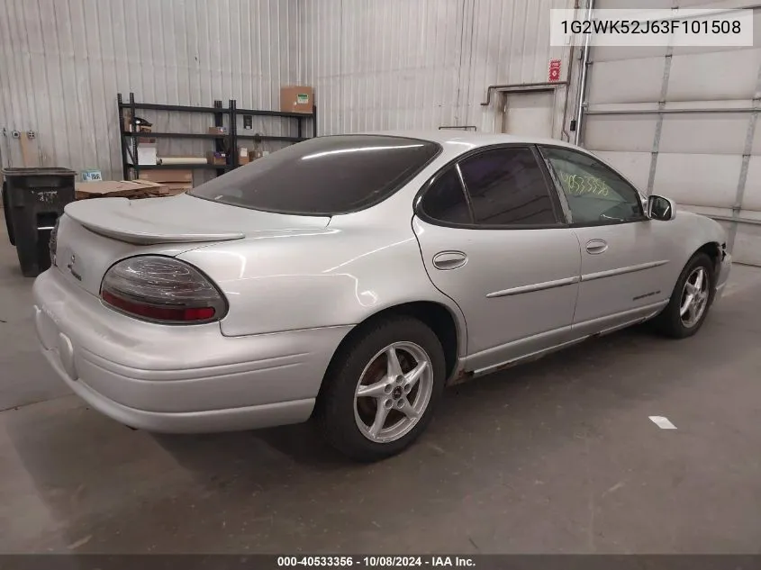 2003 Pontiac Grand Prix Se VIN: 1G2WK52J63F101508 Lot: 40533356