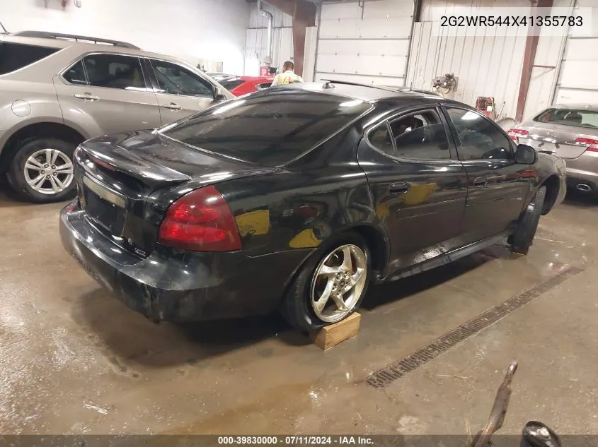 2004 Pontiac Grand Prix Gtp VIN: 2G2WR544X41355783 Lot: 39830000