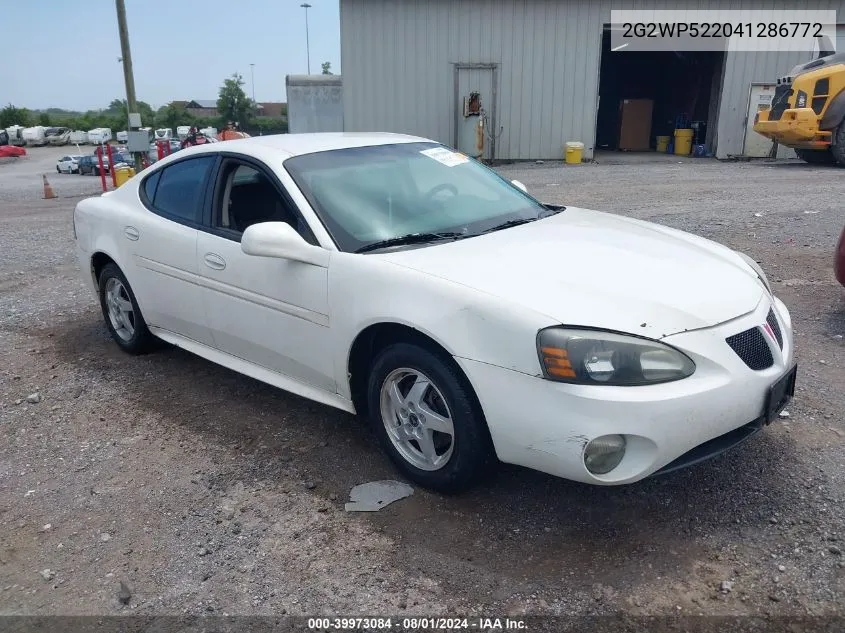 2004 Pontiac Grand Prix Gt1 VIN: 2G2WP522041286772 Lot: 39973084