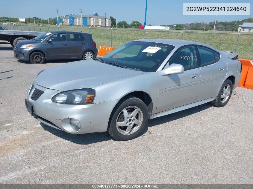 2004 Pontiac Grand Prix Gt1 VIN: 2G2WP522341224640 Lot: 40127773