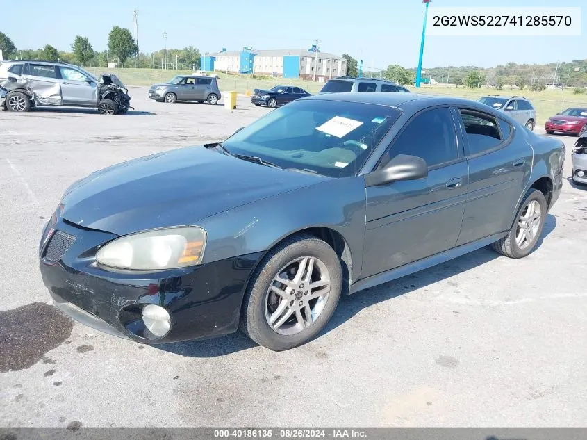 2004 Pontiac Grand Prix Gt2 VIN: 2G2WS522741285570 Lot: 40186135