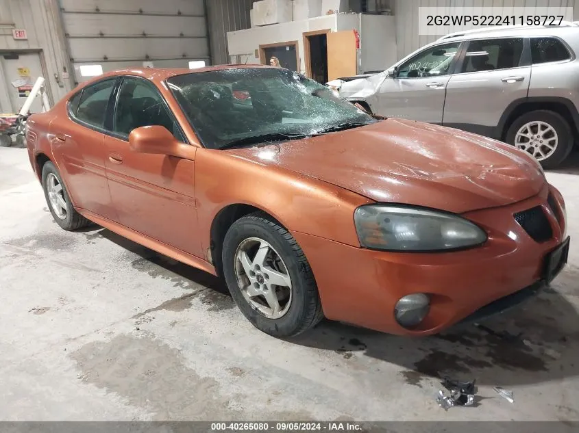 2G2WP522241158727 2004 Pontiac Grand Prix Gt