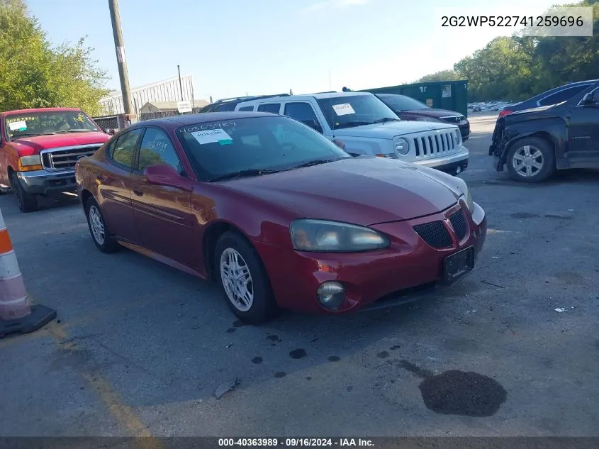 2G2WP522741259696 2004 Pontiac Grand Prix Gt1