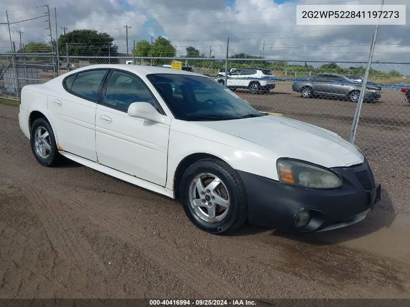 2004 Pontiac Grand Prix Gt1 VIN: 2G2WP522841197273 Lot: 40416994