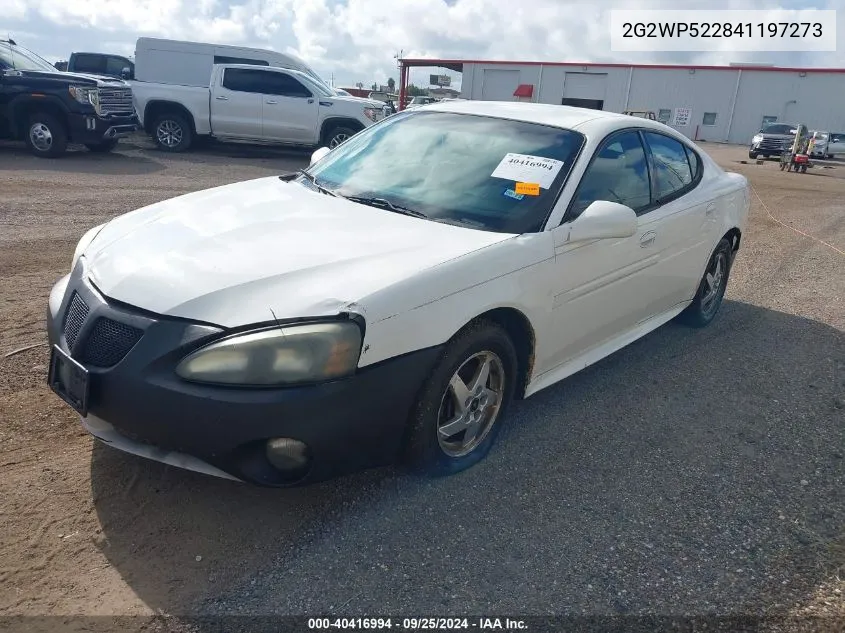 2004 Pontiac Grand Prix Gt1 VIN: 2G2WP522841197273 Lot: 40416994