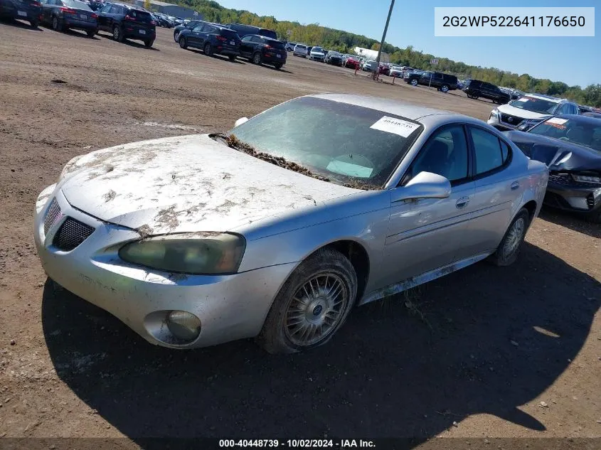 2004 Pontiac Grand Prix Gt1 VIN: 2G2WP522641176650 Lot: 40448739