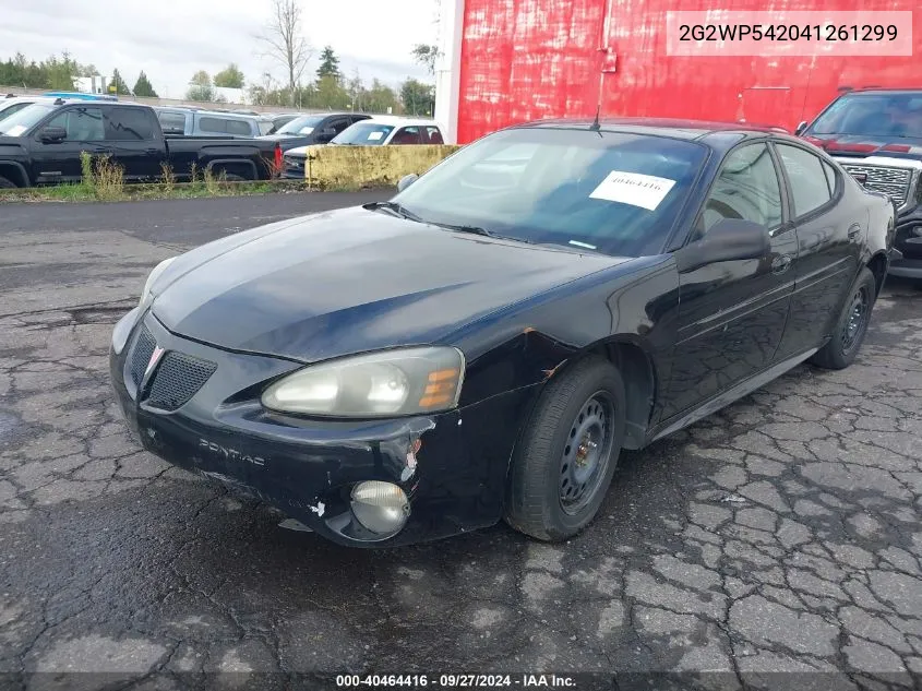 2004 Pontiac Grand Prix Gt1 VIN: 2G2WP542041261299 Lot: 40464416