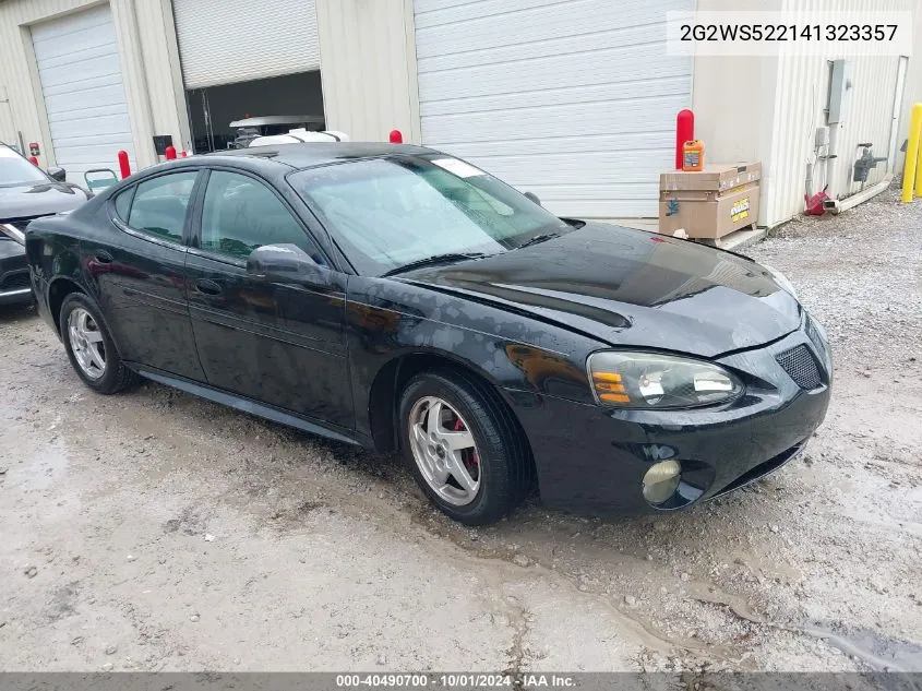 2004 Pontiac Grand Prix Gt2 VIN: 2G2WS522141323357 Lot: 40490700