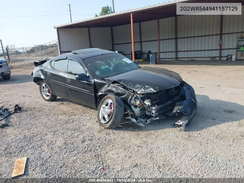 2004 Pontiac Grand Prix Gtp VIN: 2G2WR544941157129 Lot: 40596442