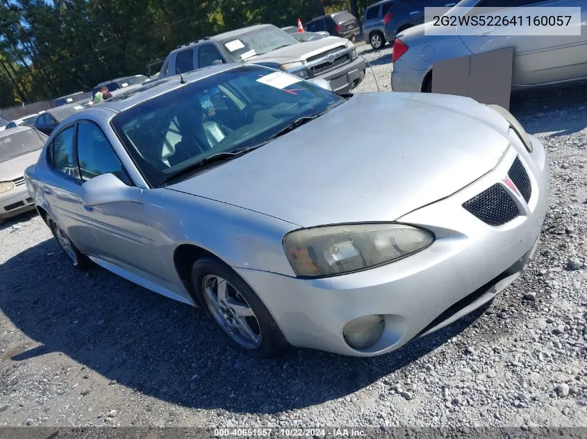 2004 Pontiac Grand Prix Gt2 VIN: 2G2WS522641160057 Lot: 40651557