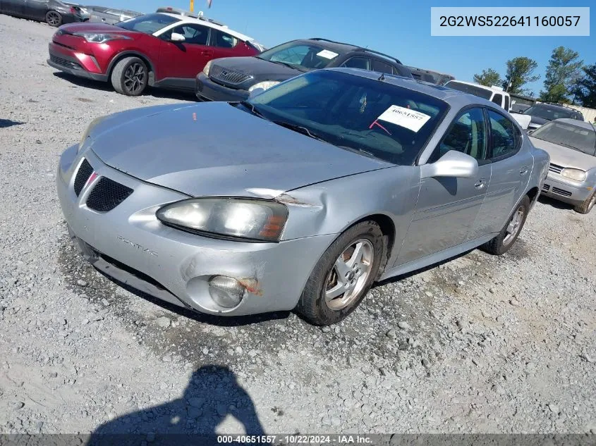 2004 Pontiac Grand Prix Gt2 VIN: 2G2WS522641160057 Lot: 40651557