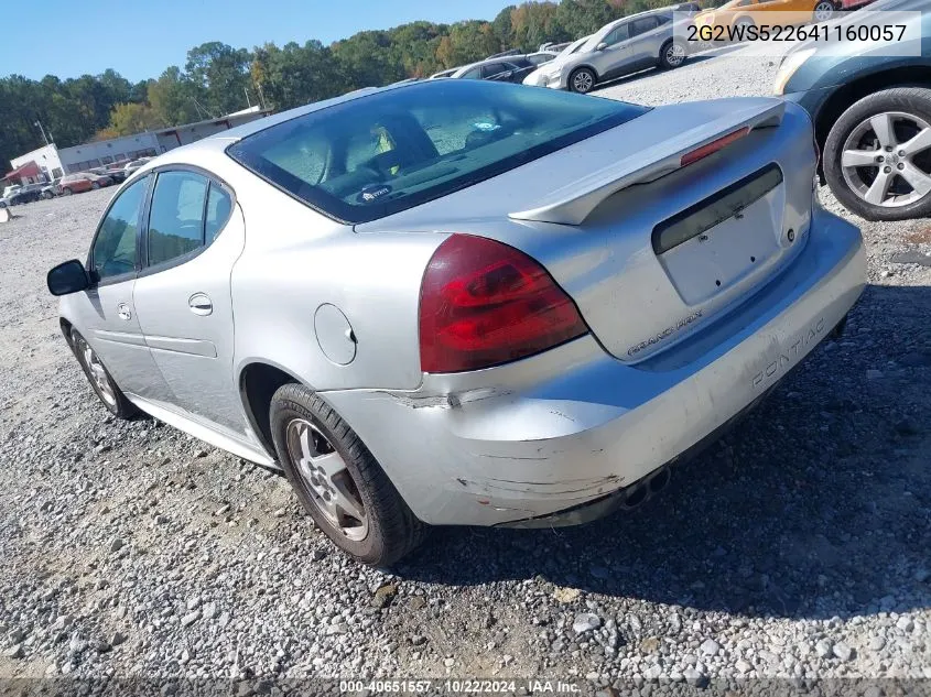 2004 Pontiac Grand Prix Gt2 VIN: 2G2WS522641160057 Lot: 40651557