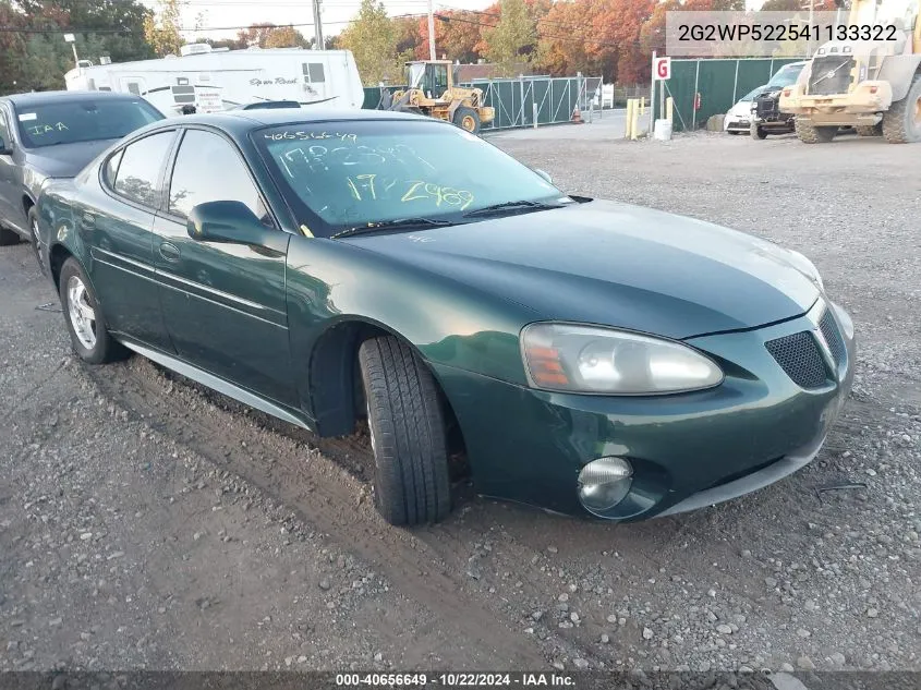 2004 Pontiac Grand Prix Gt1 VIN: 2G2WP522541133322 Lot: 40656649