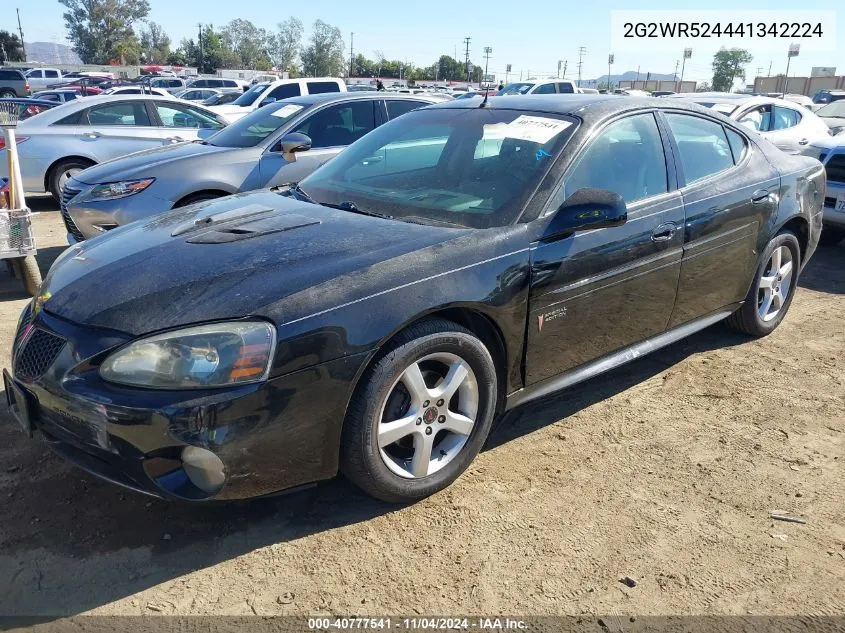 2004 Pontiac Grand Prix Gtp VIN: 2G2WR524441342224 Lot: 40777541