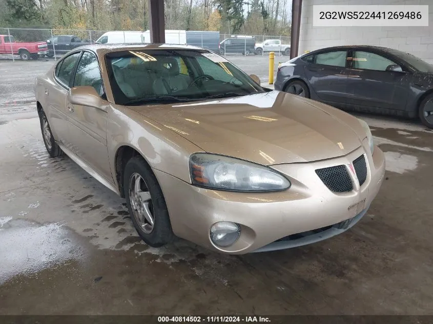 2004 Pontiac Grand Prix Gt2 VIN: 2G2WS522441269486 Lot: 40814502