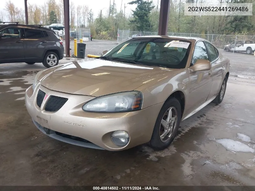 2004 Pontiac Grand Prix Gt2 VIN: 2G2WS522441269486 Lot: 40814502