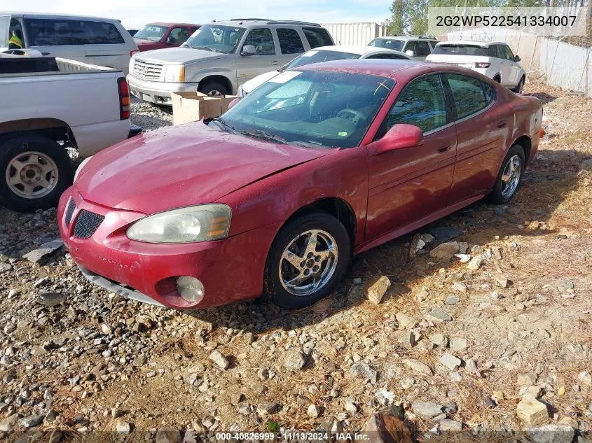 2G2WP522541334007 2004 Pontiac Grand Prix Gt1