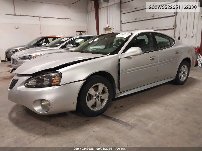 2005 Pontiac Grand Prix Gt VIN: 2G2WS522651162330 Lot: 40249986