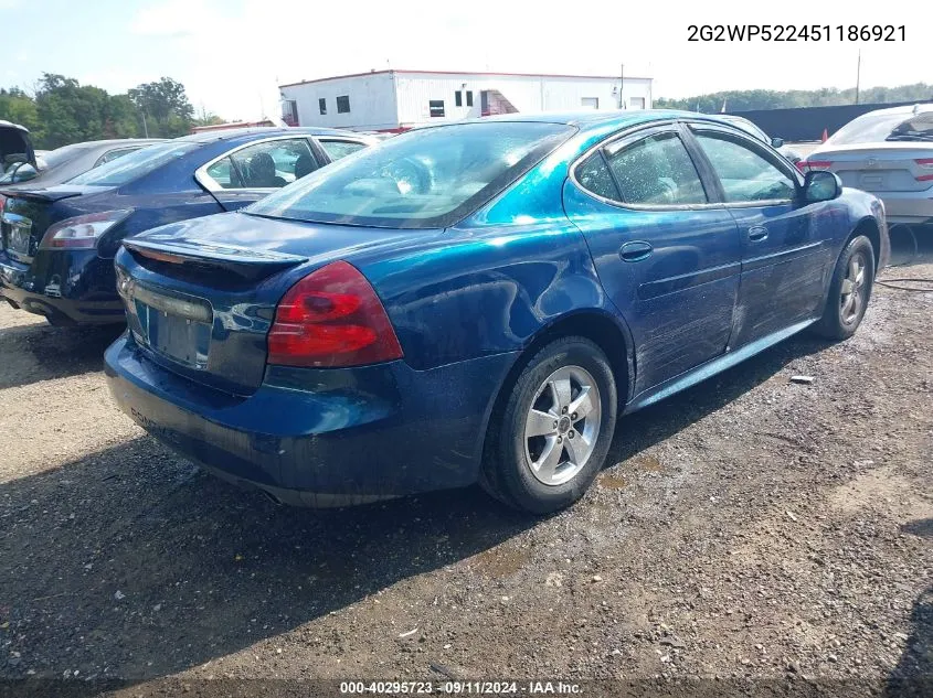 2G2WP522451186921 2005 Pontiac Grand Prix