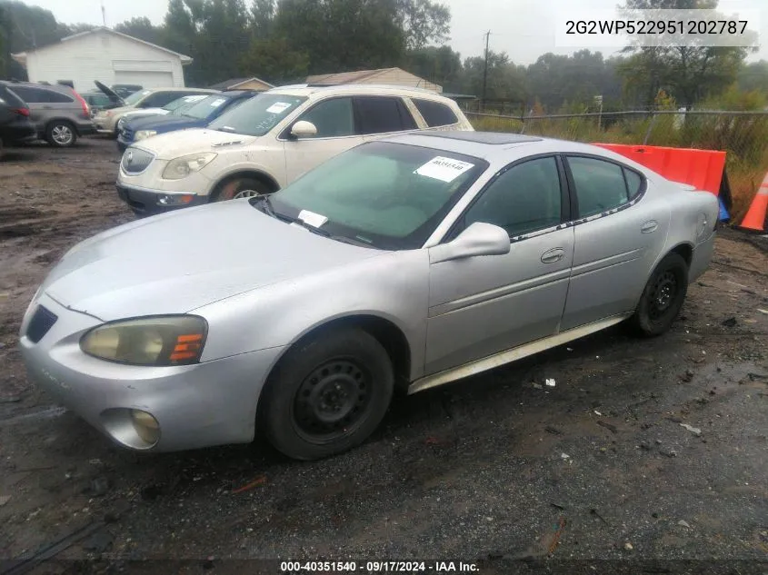 2005 Pontiac Grand Prix VIN: 2G2WP522951202787 Lot: 40351540