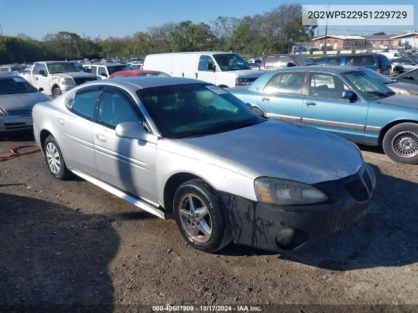 2005 Pontiac Grand Prix VIN: 2G2WP522951229729 Lot: 40607909