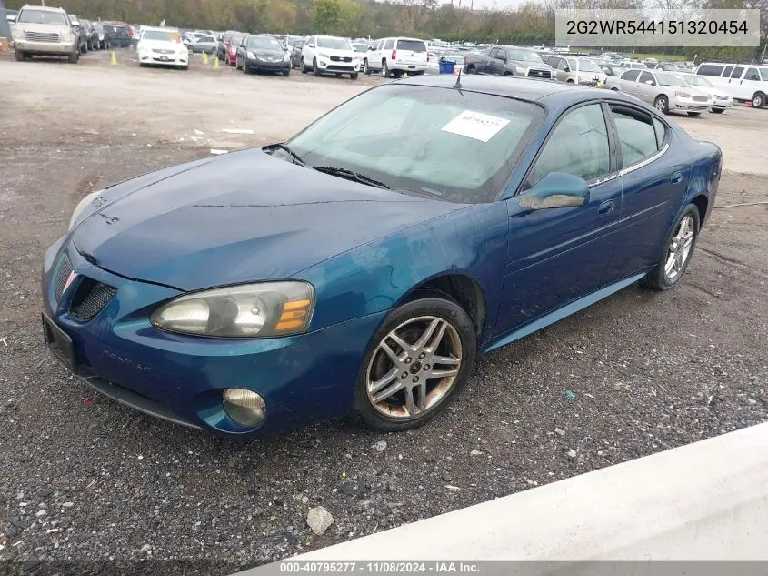 2005 Pontiac Grand Prix Gtp VIN: 2G2WR544151320454 Lot: 40795277