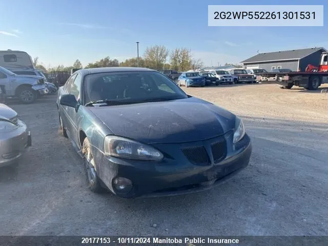 2006 Pontiac Grand Prix VIN: 2G2WP552261301531 Lot: 20177153